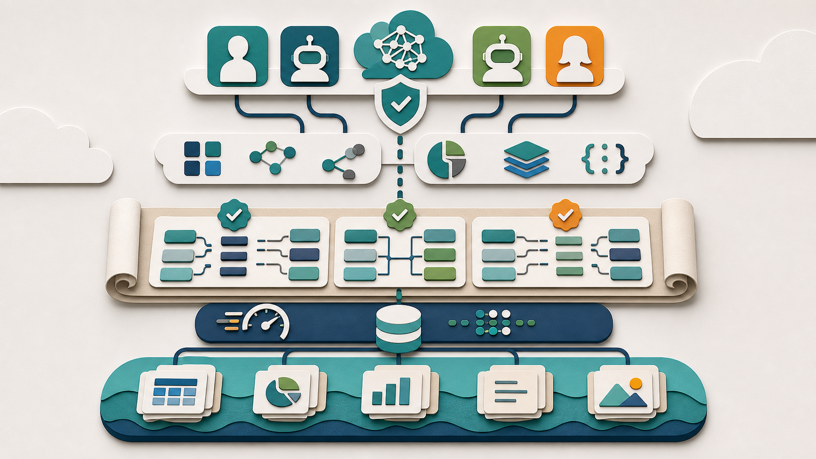 Open lakehouse operating model for agent-ready schema design