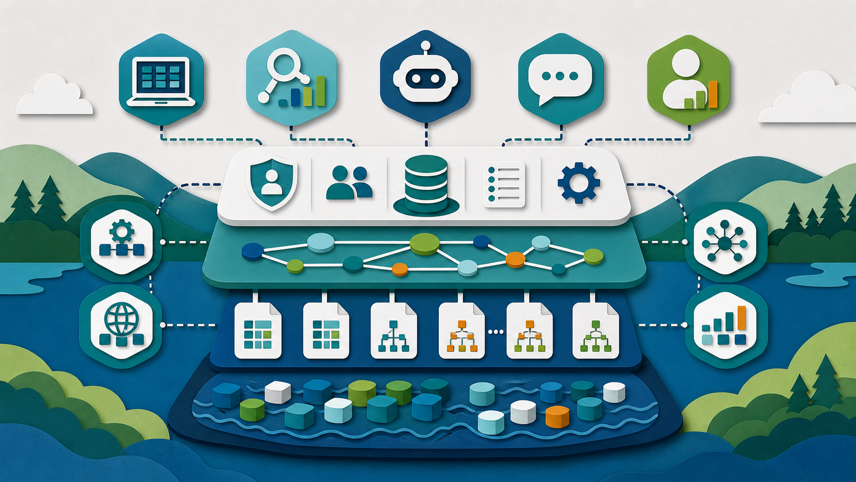 Open lakehouse operating model for REST catalog capability negotiation